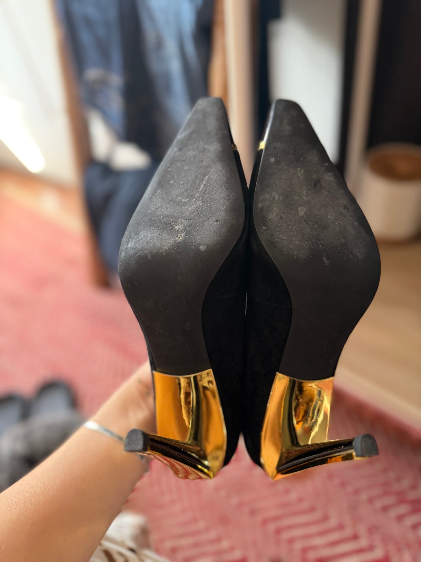 Jeffrey Campbell | Black Suede Pumps, 7.5