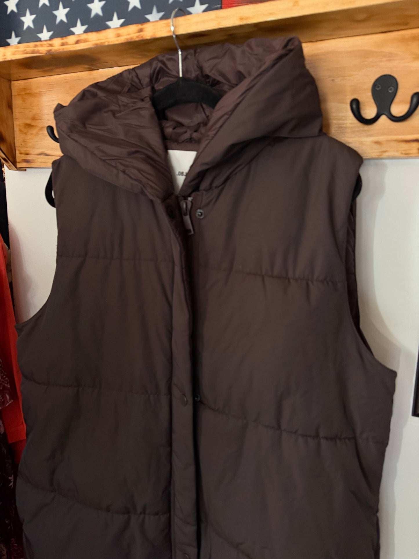 .Object | Long Puffer Vest, M