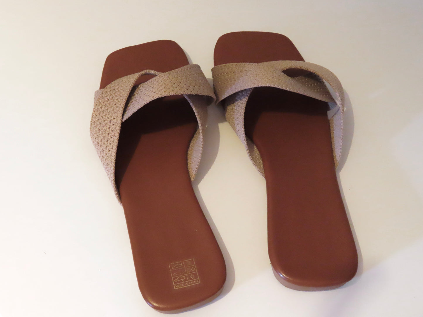 Light Brown Criss Cross Sandals