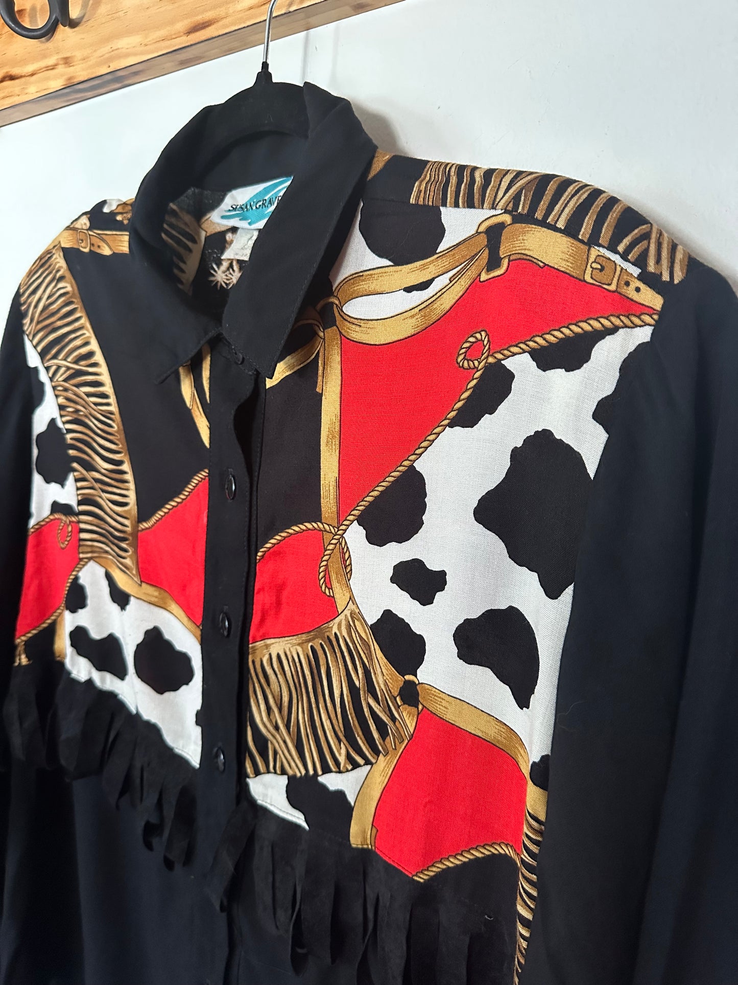 Susan Graver | Vintage Western Print Top