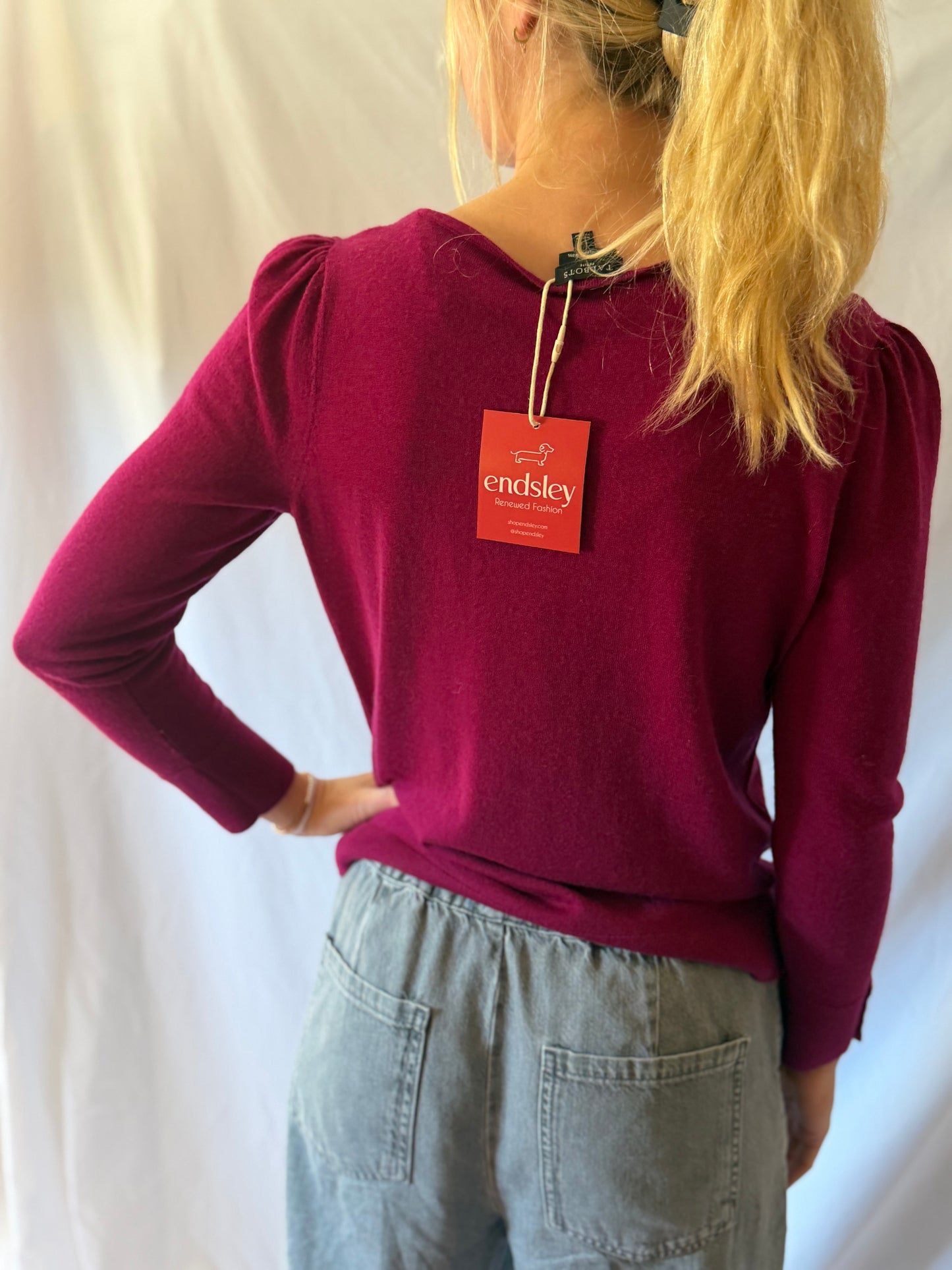 Talbots | Pearl Sleeve Sweater, L