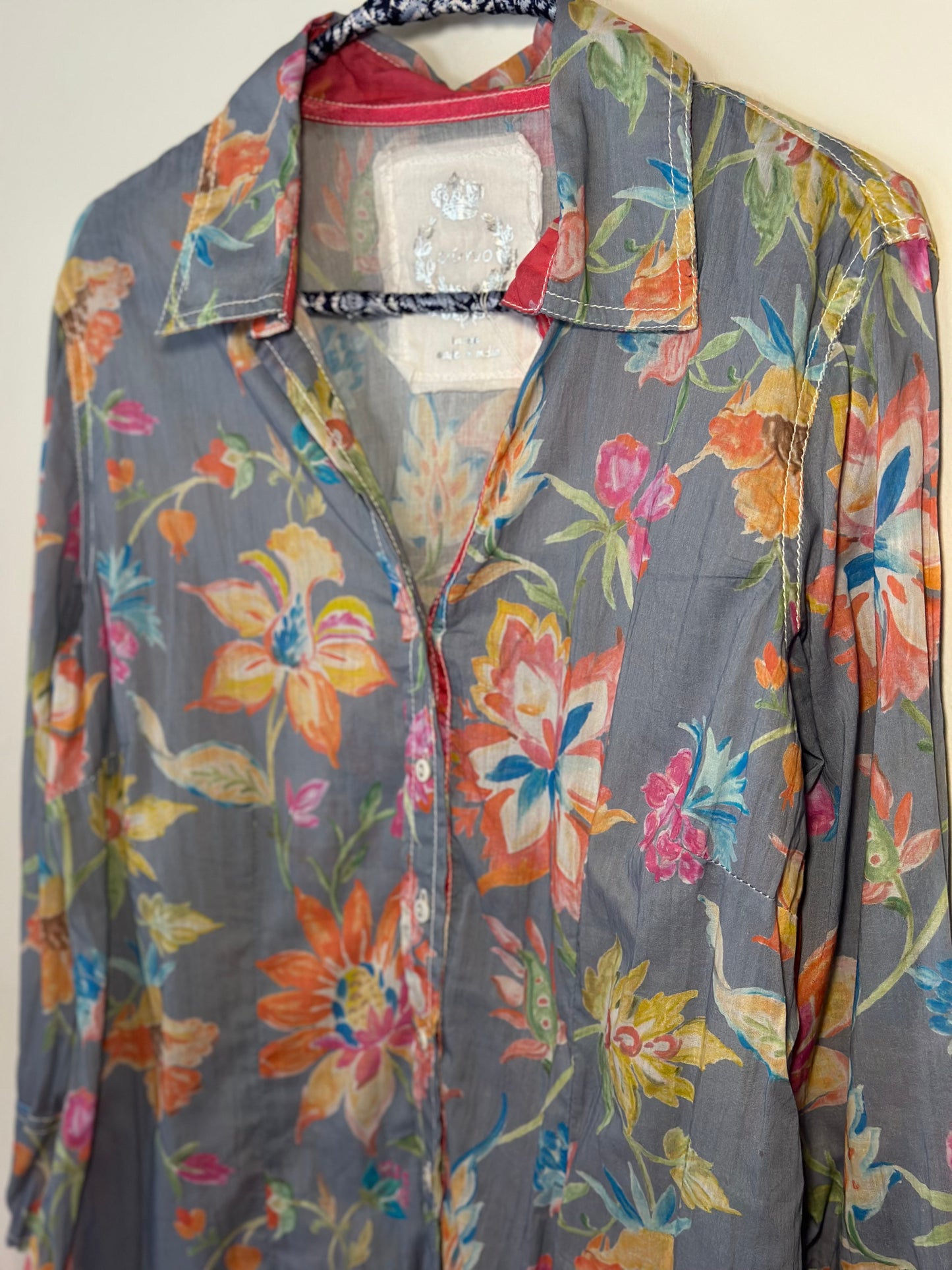 Cino | Floral Long Sleeve Button Down