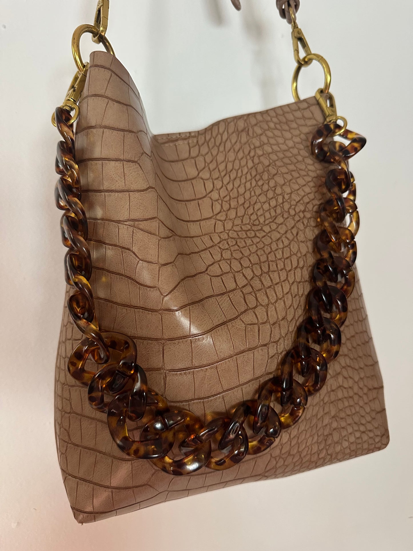 Tortoise Handle & Cross Body Purse