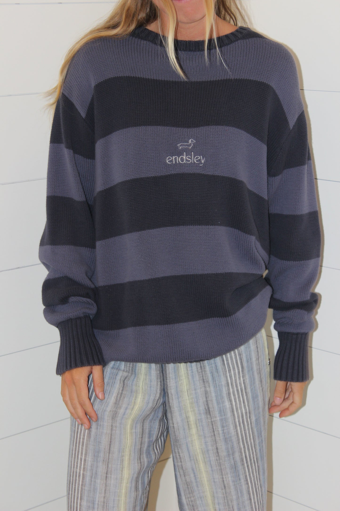 Endsley | Doxie Striped Sweater, L