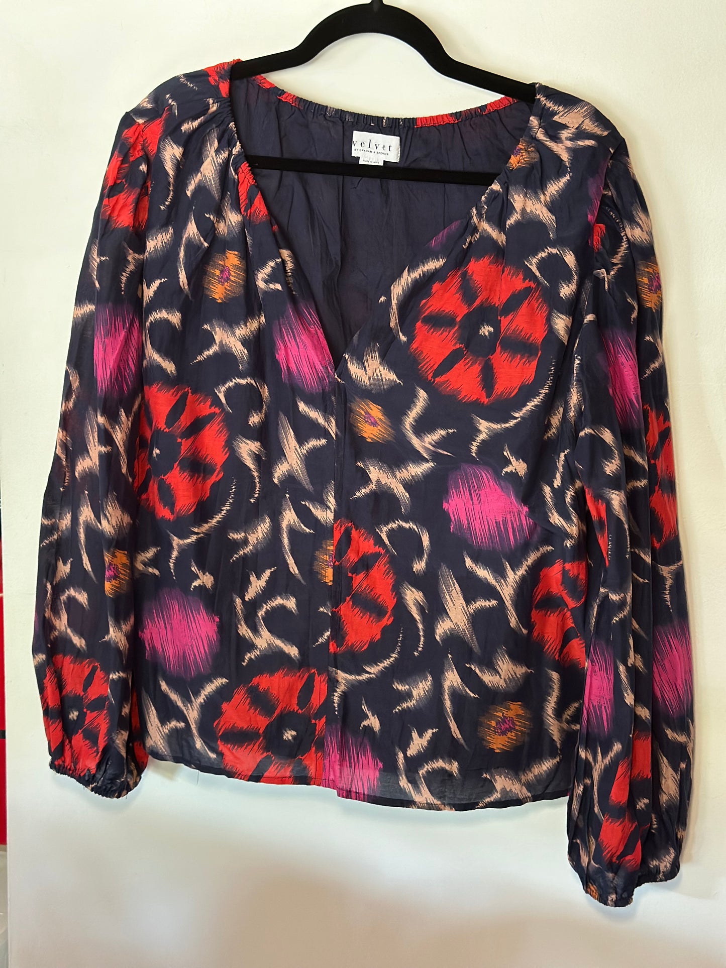 Velvet by Graham and Spencer | Patterned Long Sleeve Top