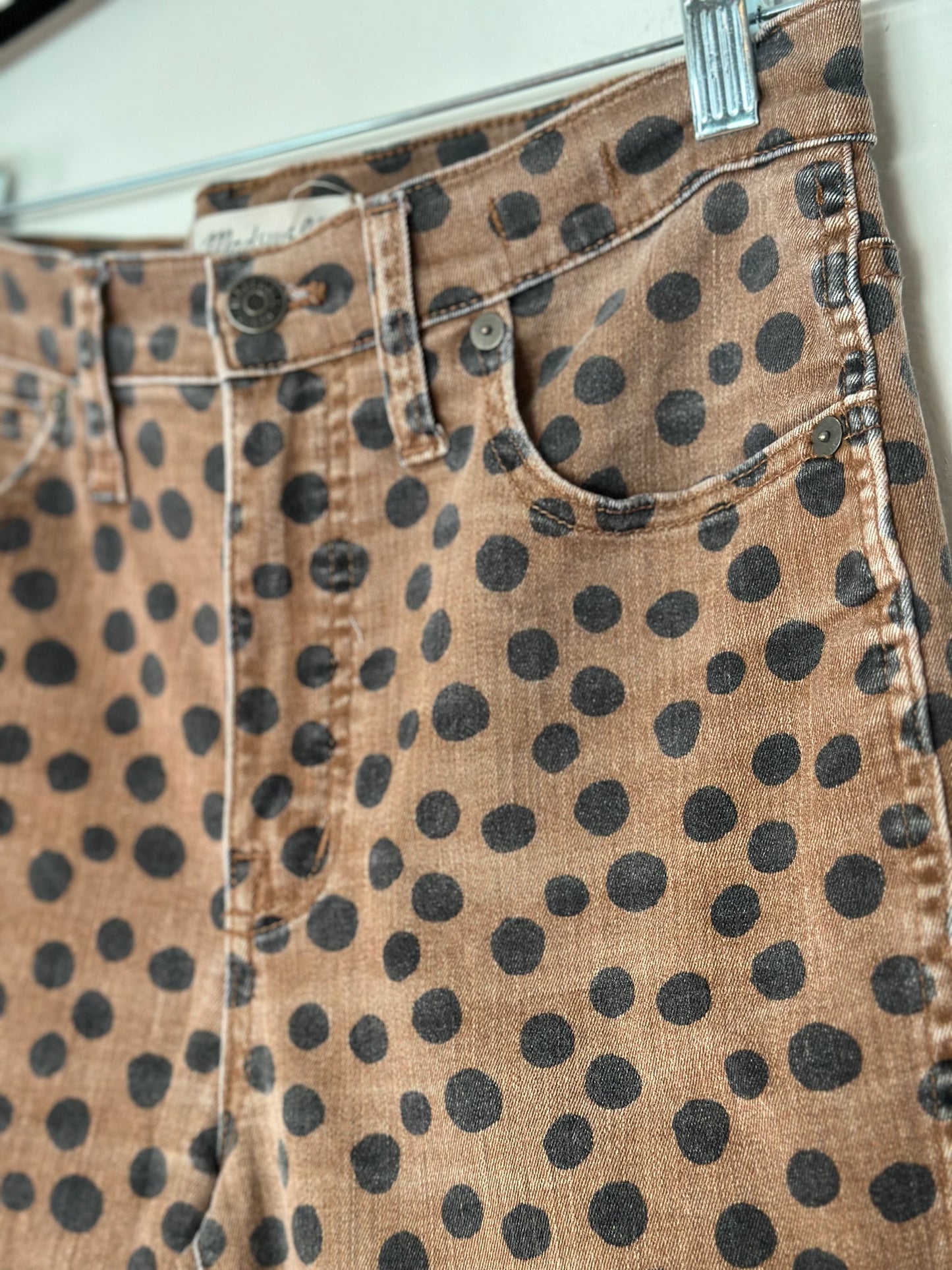 Madewell | 10" High-Rise Skinny Jeans in Leopard Dot