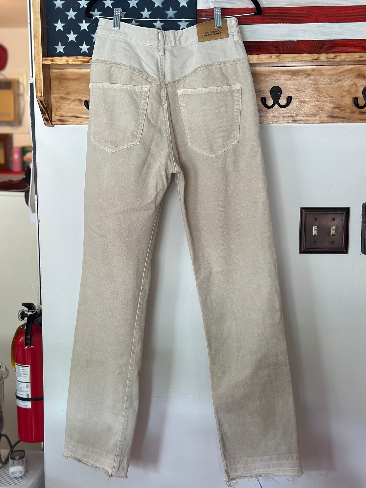 Isabel Marant | Noemie Two-Tone Denim Jeans