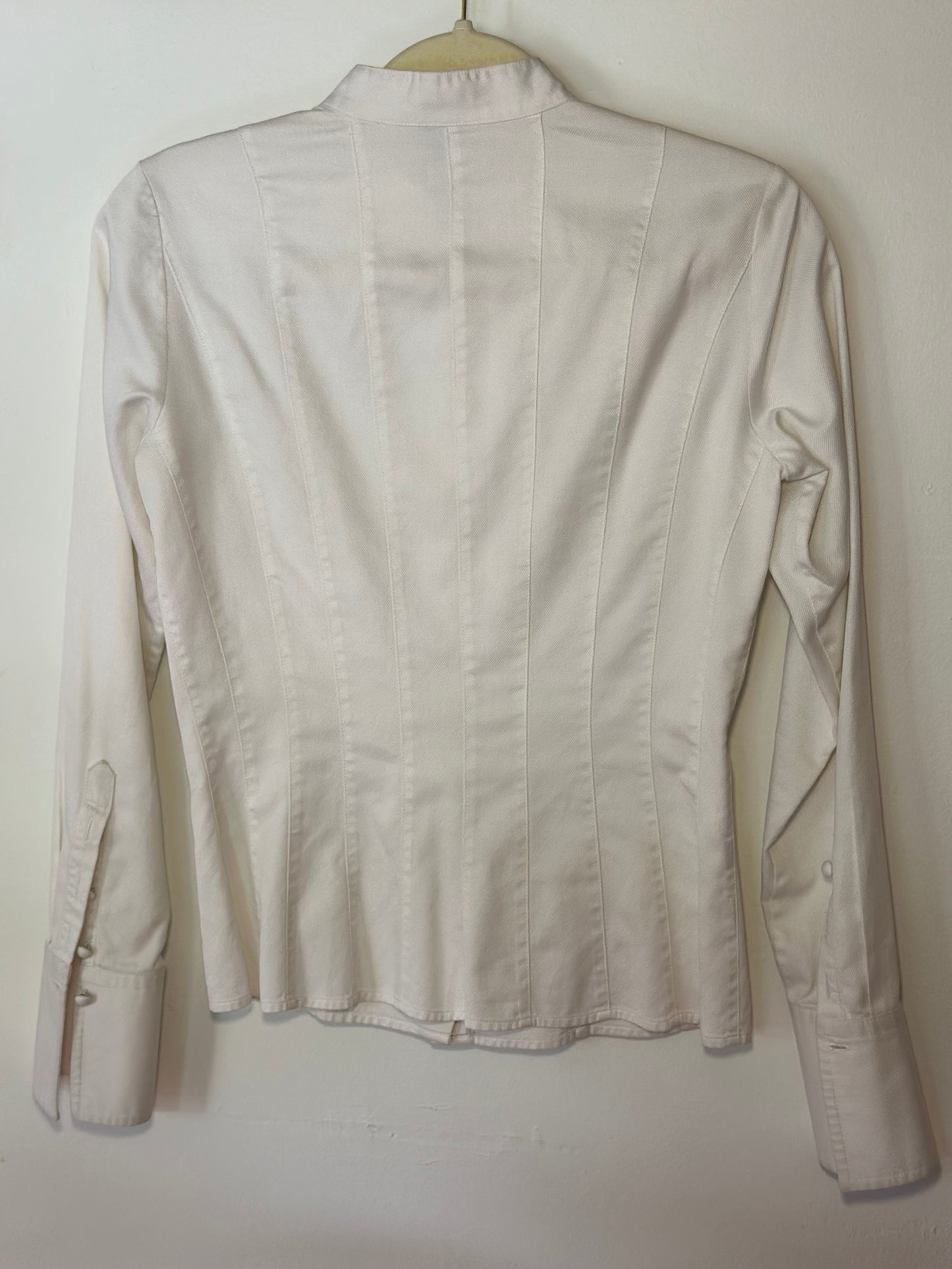 Ann Taylor | Structured Full Shank Fabric Button Down
