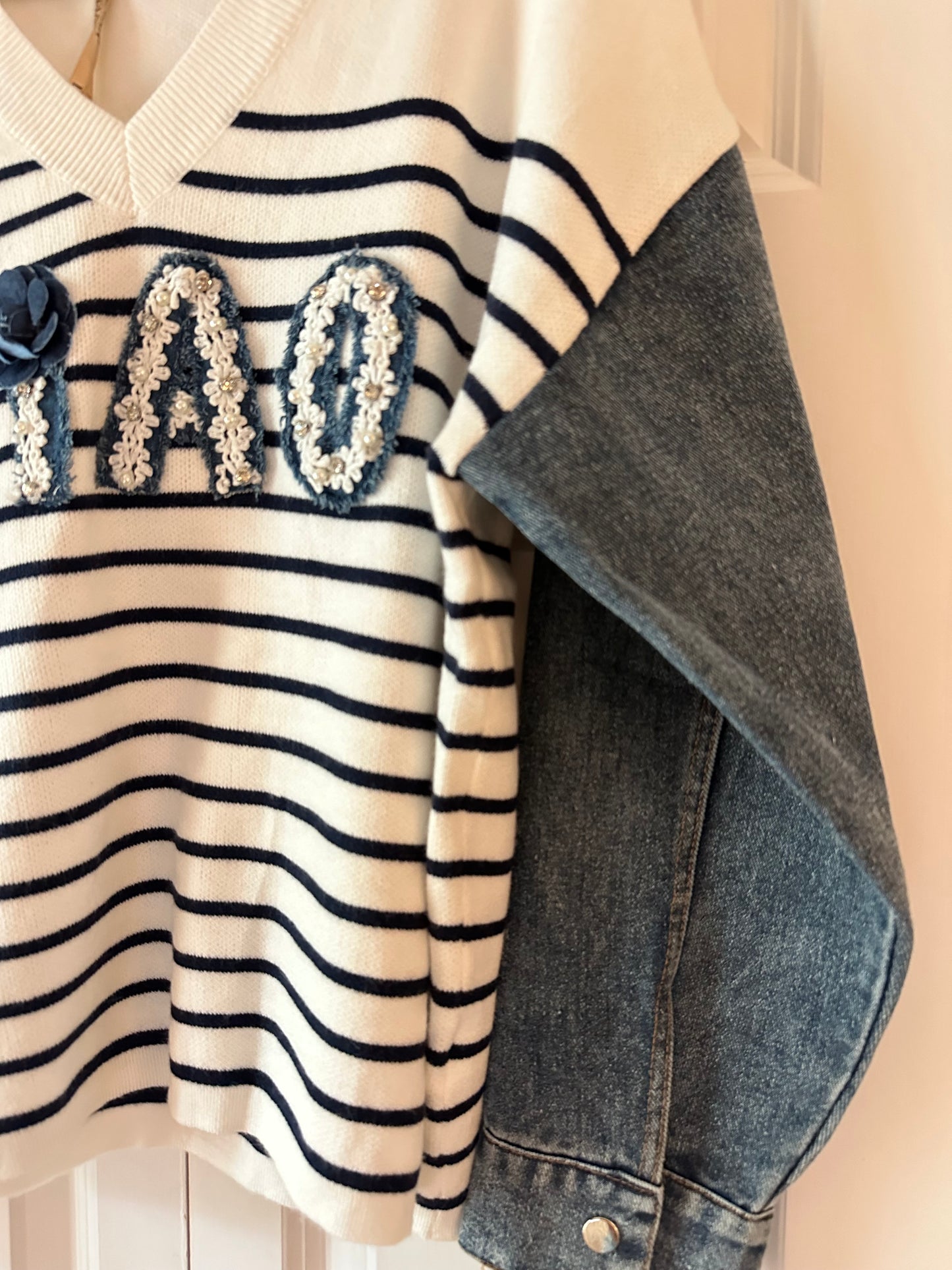 Aix-en-Provence | Ciao Repurposed Denim Sweater