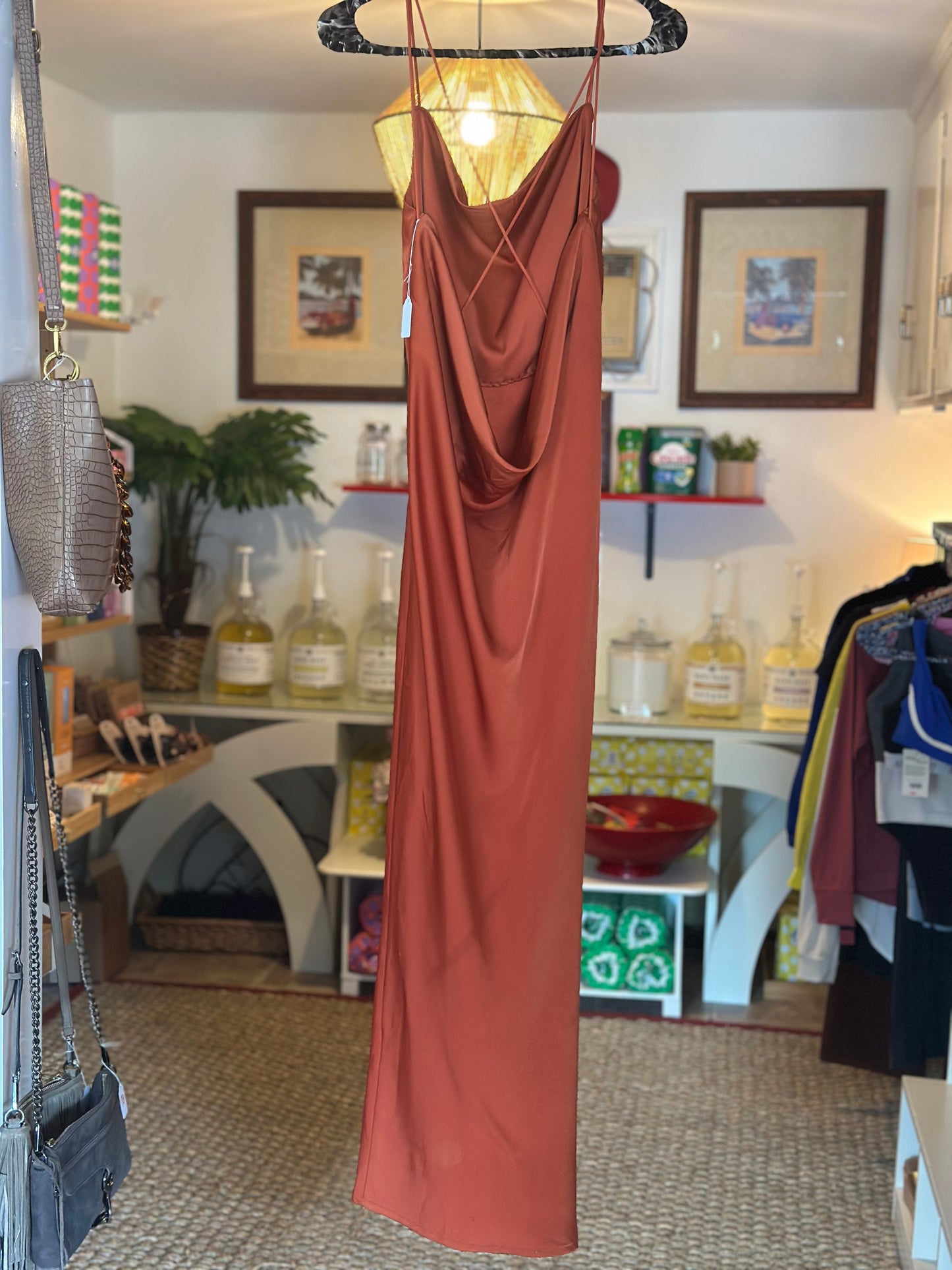 Satin Maxi Dress