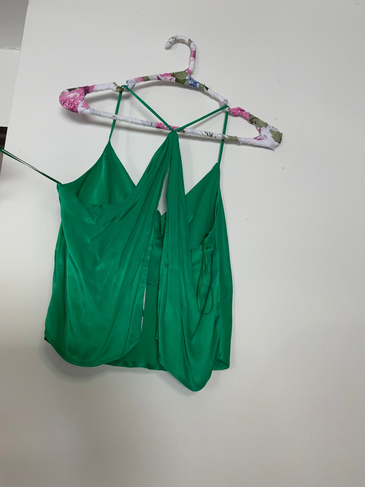 ZARA | Open Back Satin Top