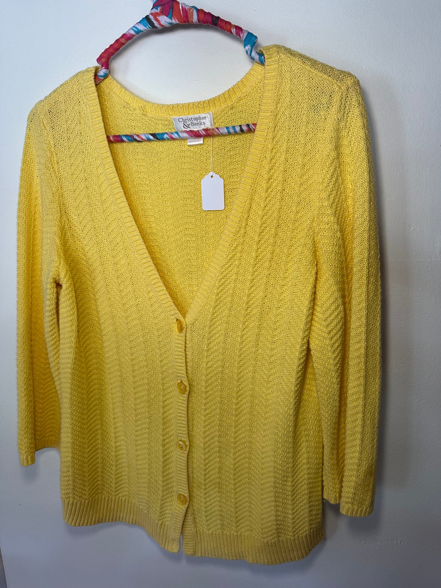 Christopher & Banks | Yellow Cardigan