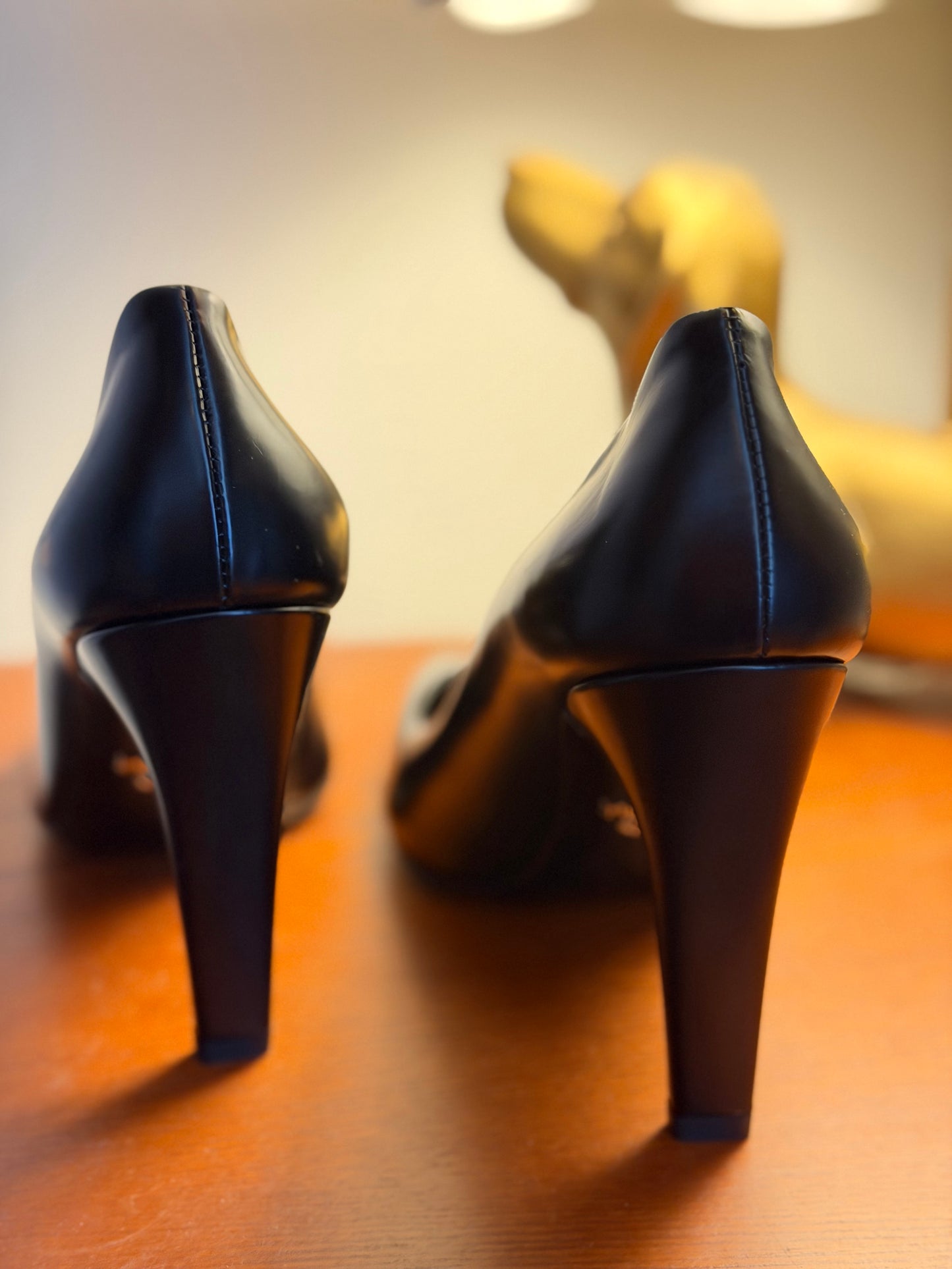 Prada | Black Leather Pumps, 38