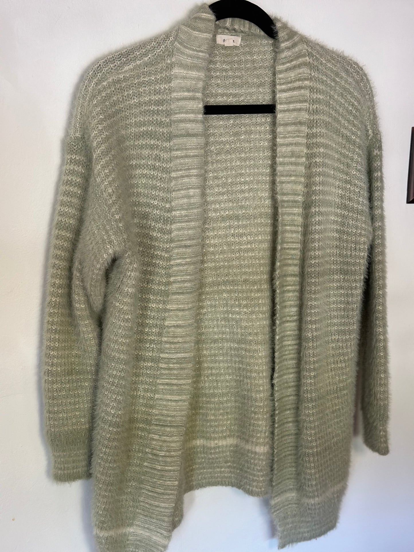 Debut | Green Fuzzy Cardigan