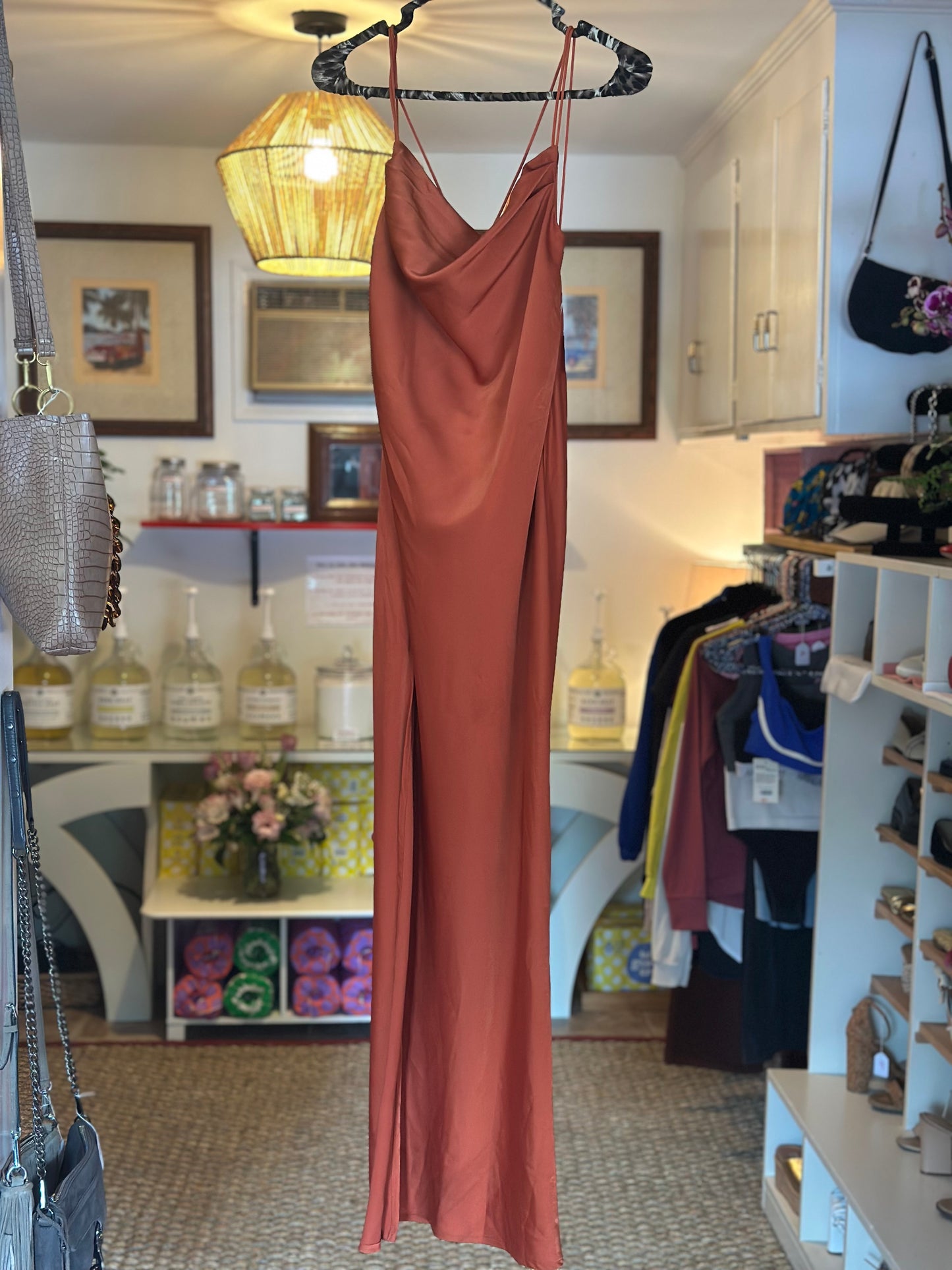 Satin Maxi Dress