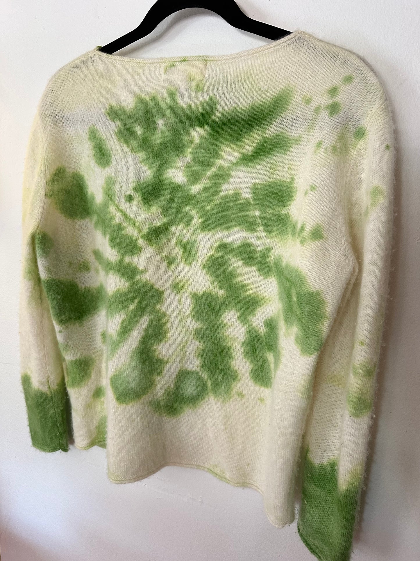 Love Tanjane | Green Tie Dye 100% Cashmere, S