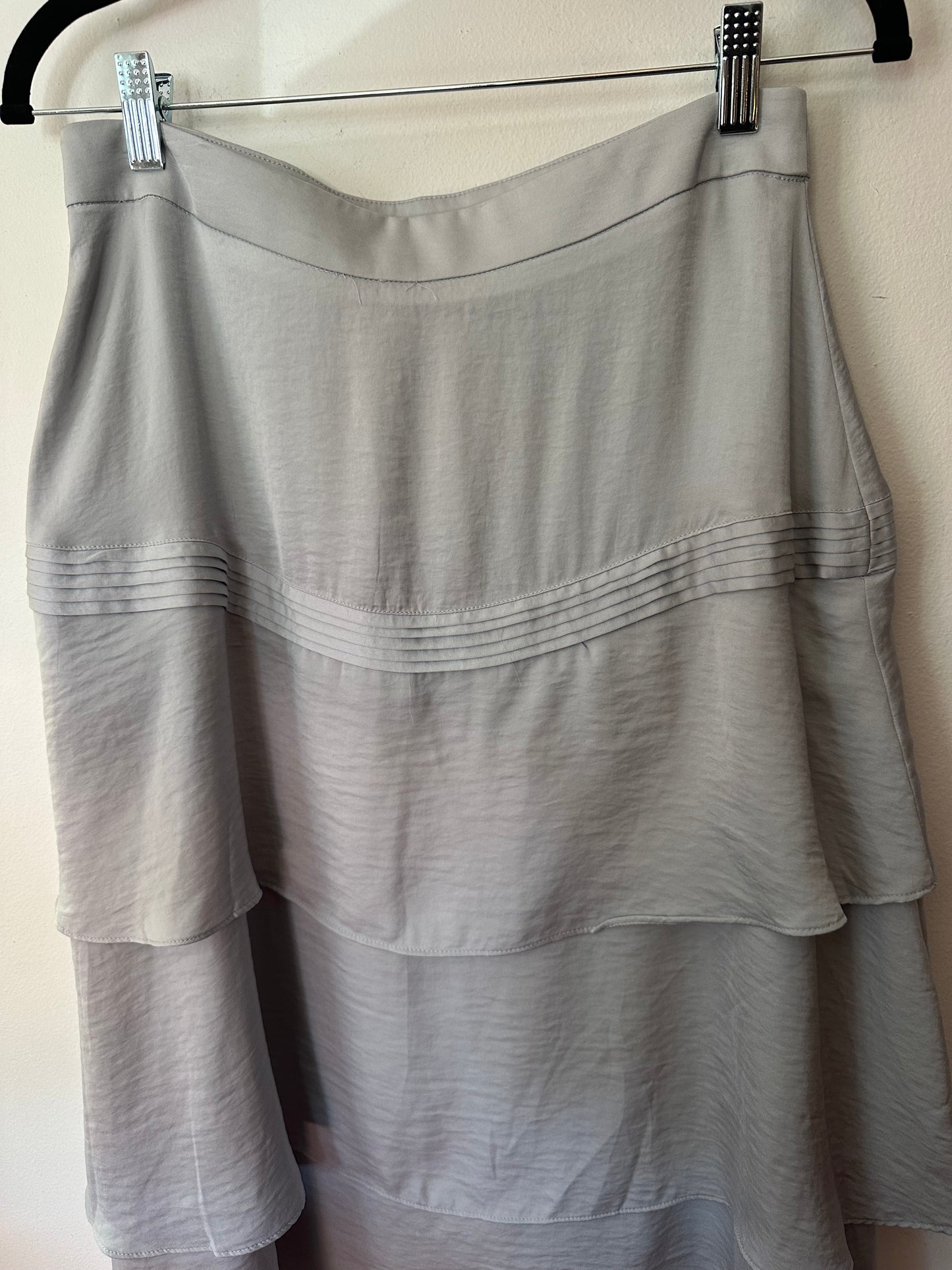 Banana Republic | Gray/Silver Tiered Skirt, 4