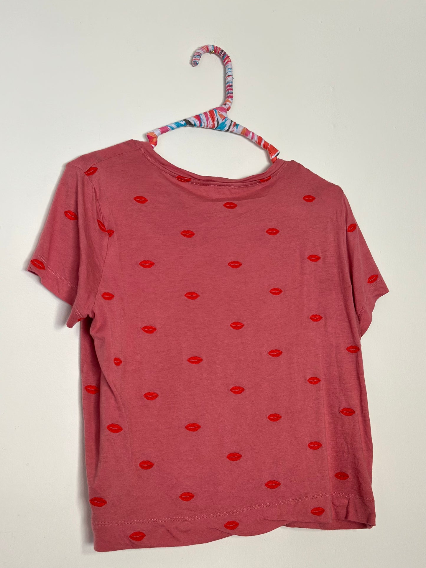 Splendid | Emboridered Lips Tee Shirt
