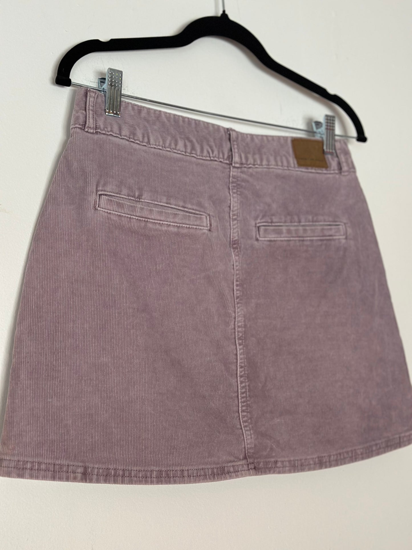American Eagle | A-Line Lavendar Suede Skirt