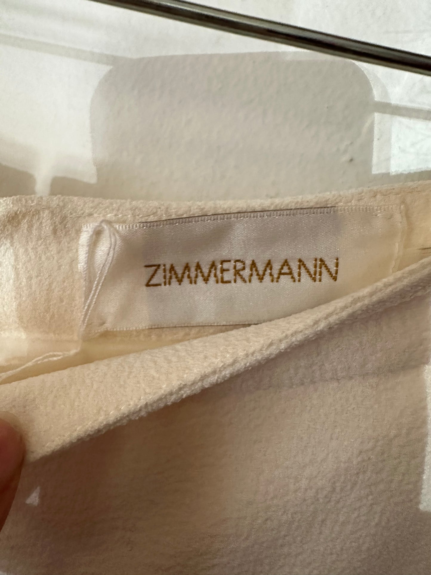 Zimmerman | Winter White Straight Leg Pants, 0