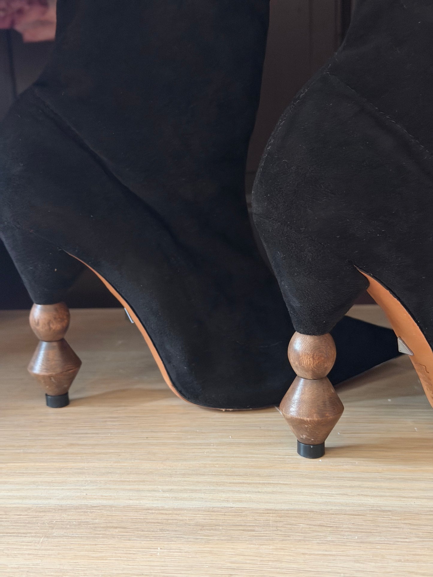 Schutz | Suede Boot Heels, 7.5