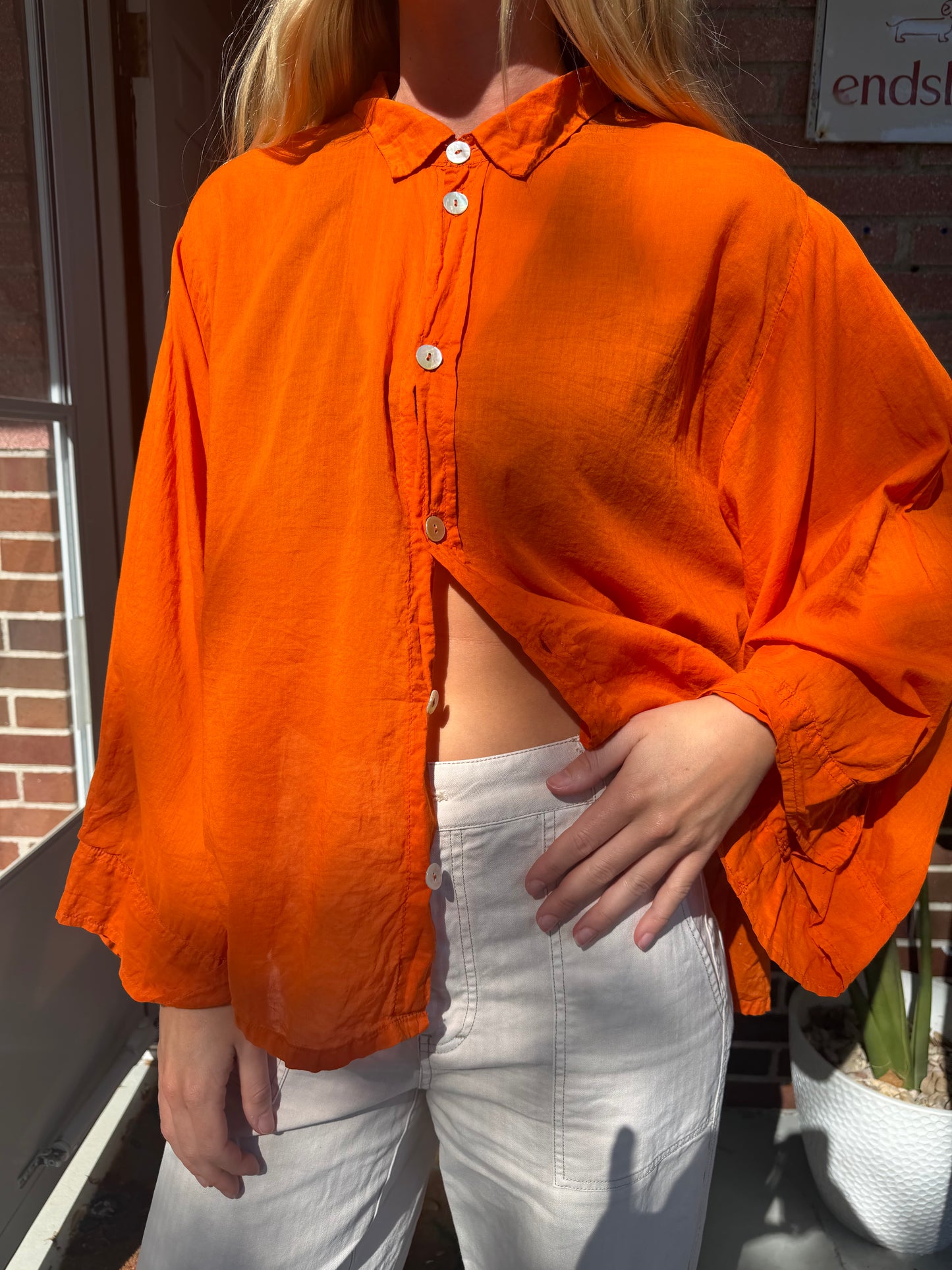 Join Clothes | 100% Cotton Lightweight Blouse, O/S