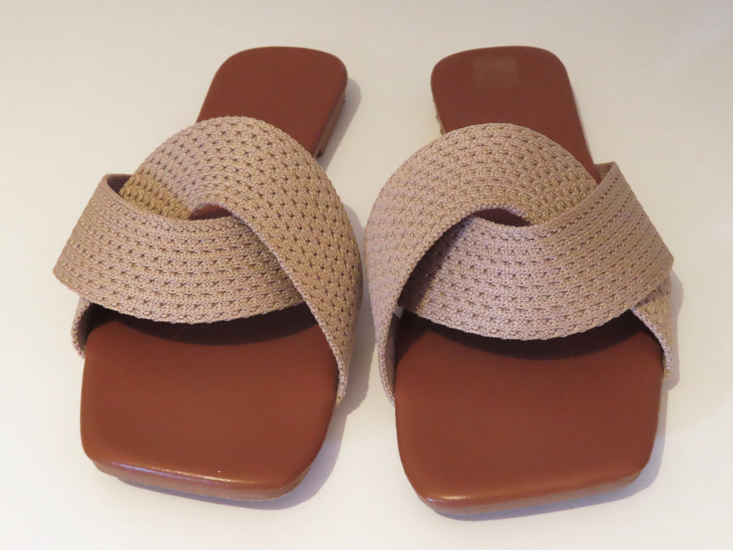 Light Brown Criss Cross Sandals
