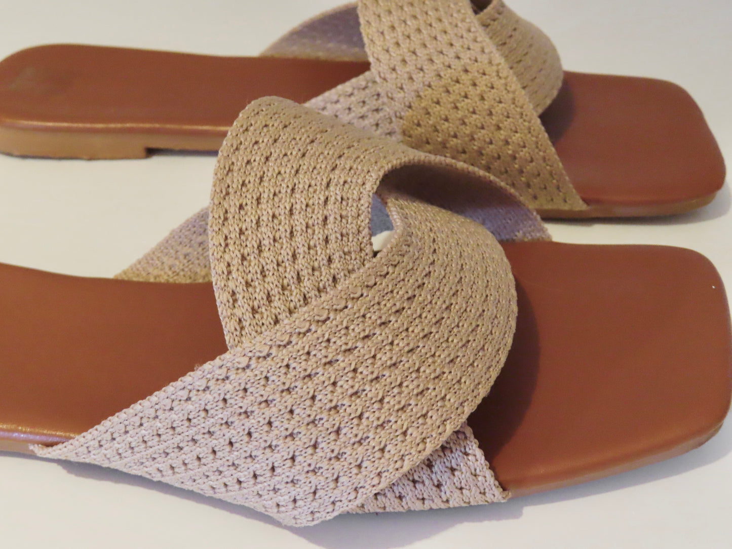 Light Brown Criss Cross Sandals