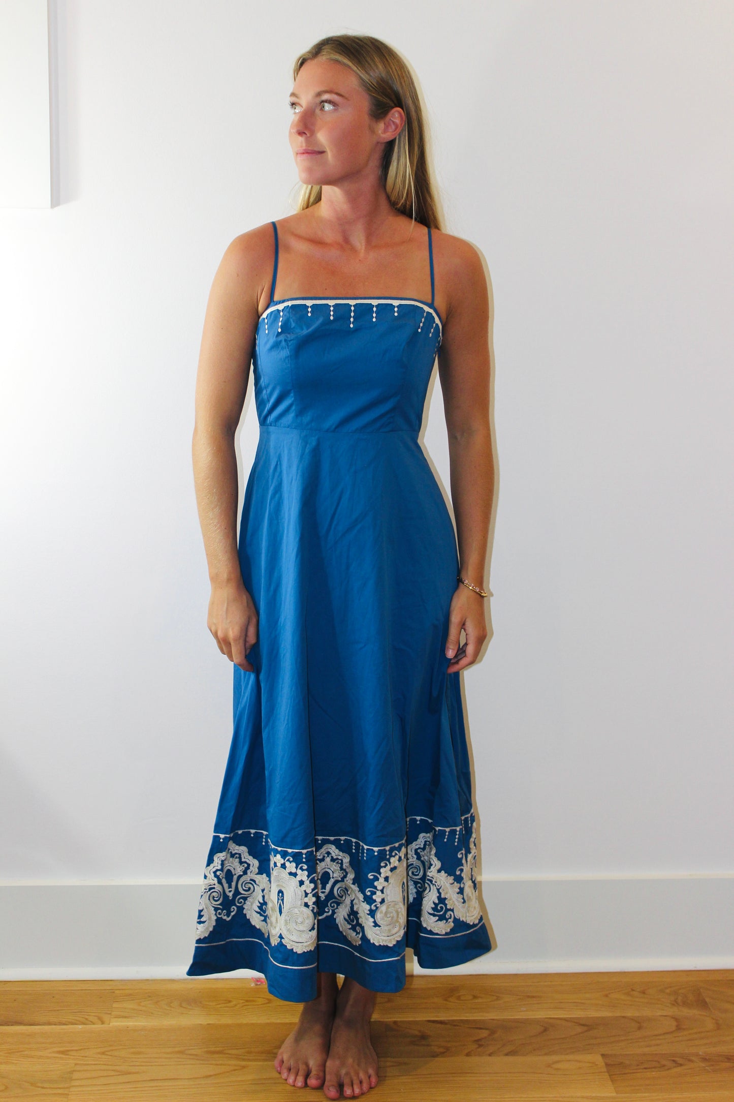 Tuckernuck | Midi Embroidered Dress, XS