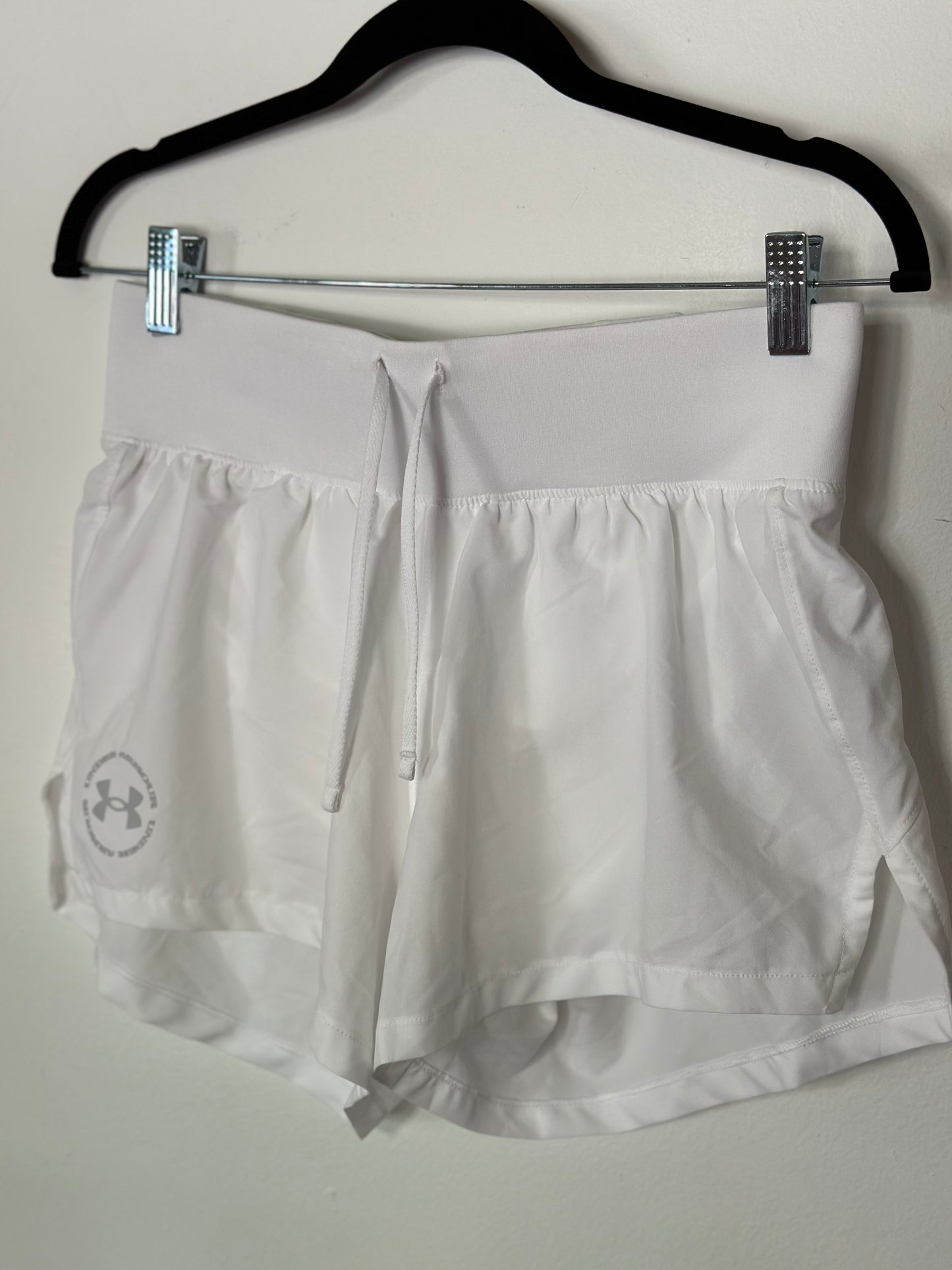 Under Armour | White Flowy Running Shorts