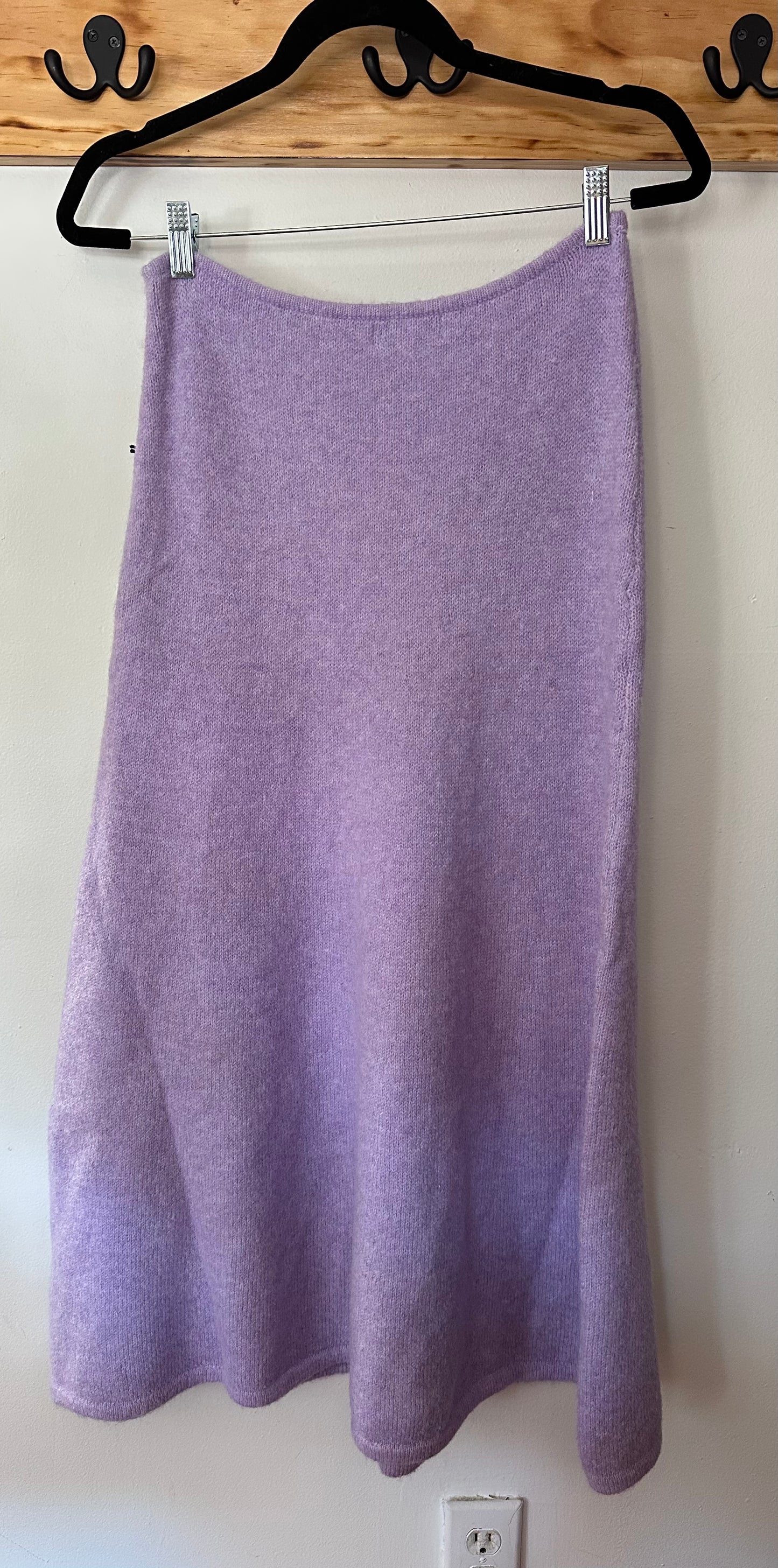 Whiteroom + Cactus | Ankle Length Knit Down Skirt in Lavendar