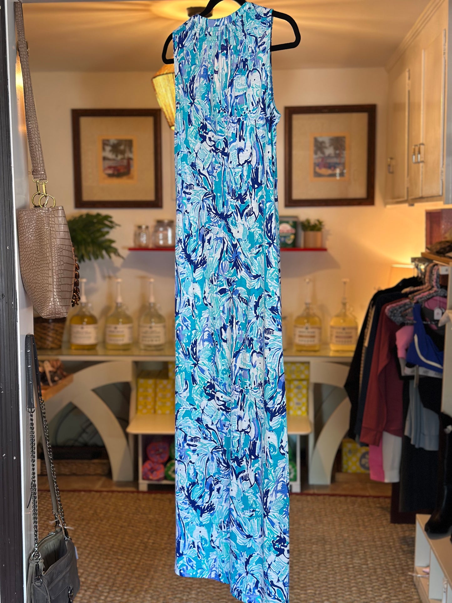 Lily Pulitzer | Tropical Turquoise Essie Maxi Dress