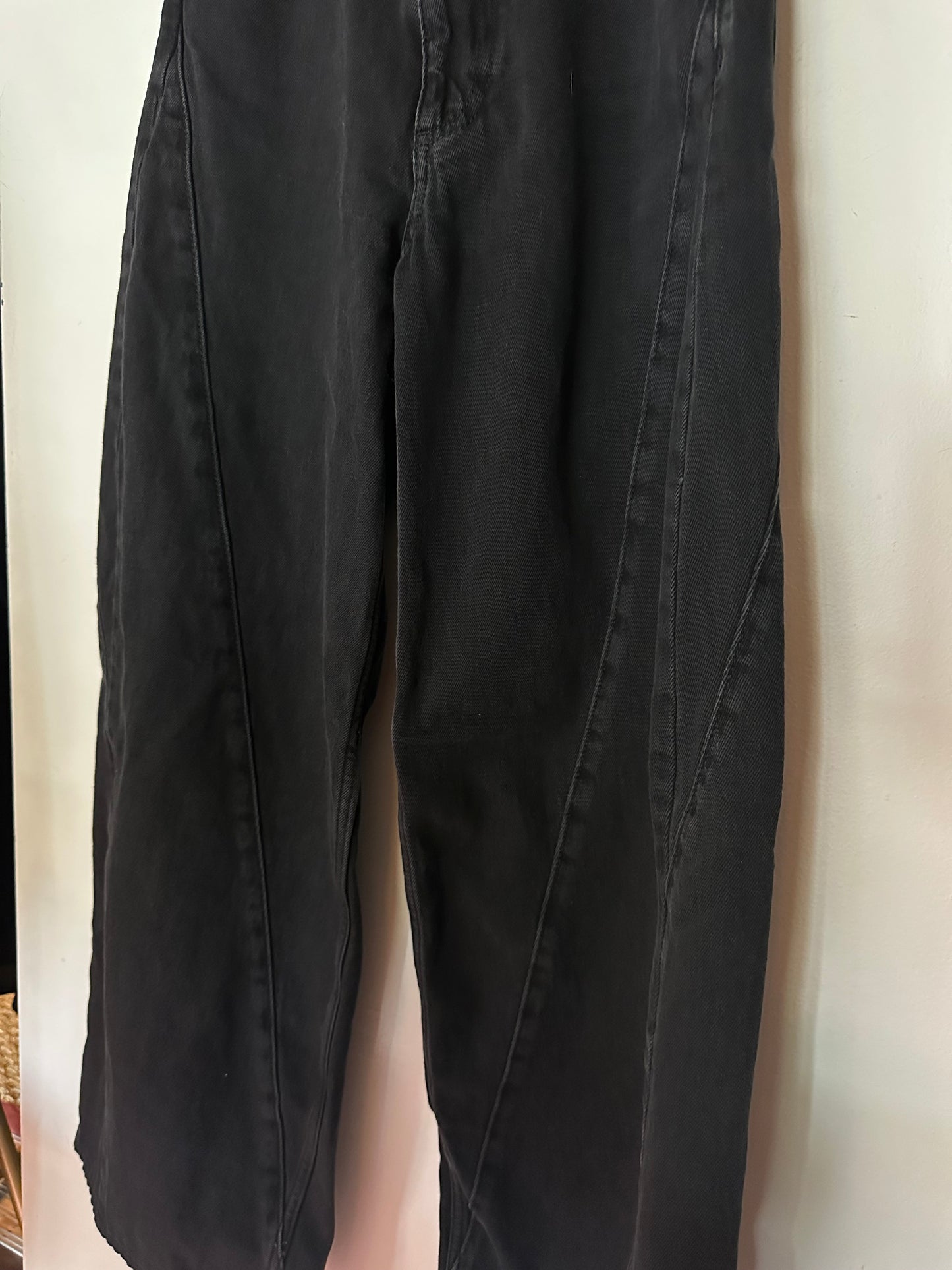 Rag & Bone | Wide Leg Structured Black Jeans
