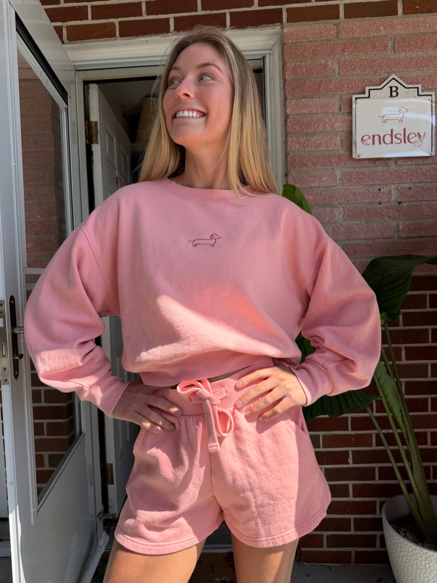 Risen LA | Pink Lounge Set, Top S, Bottoms M