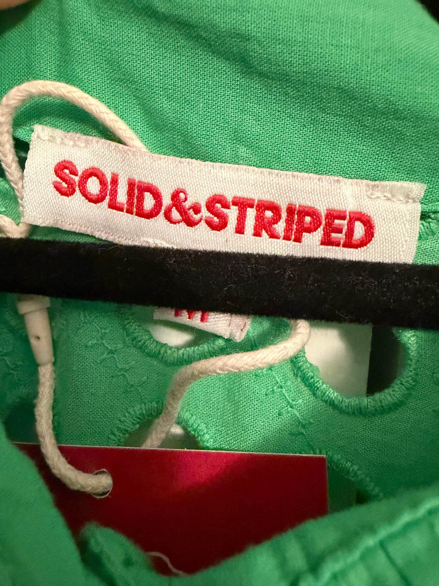 Solid & Striped | Green Button Down, M