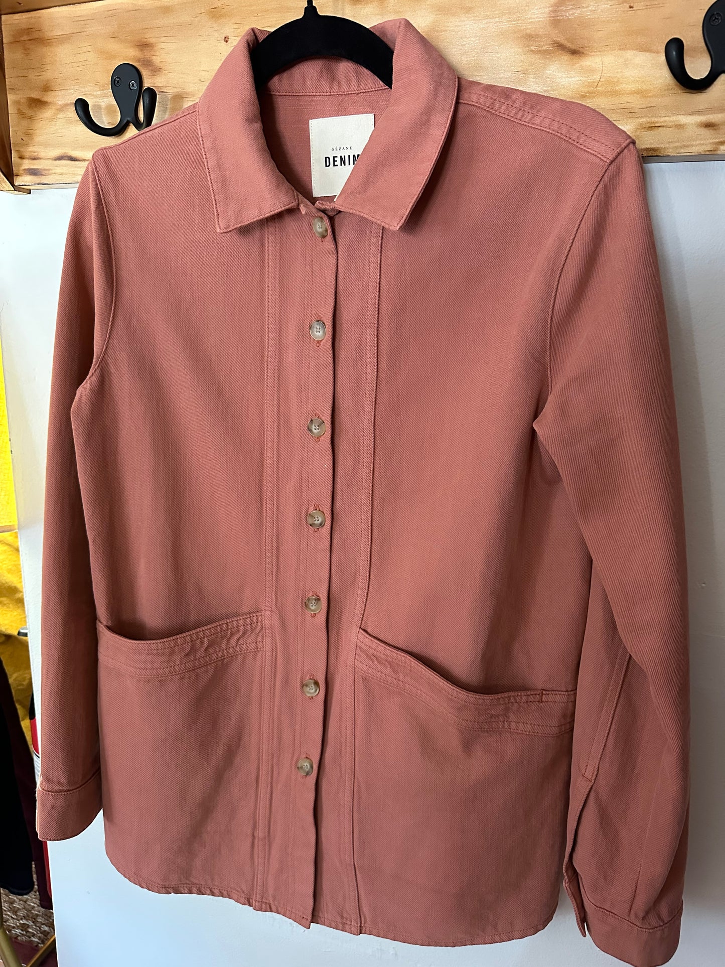 Sezane | Coral Will Denim Jacket, XS