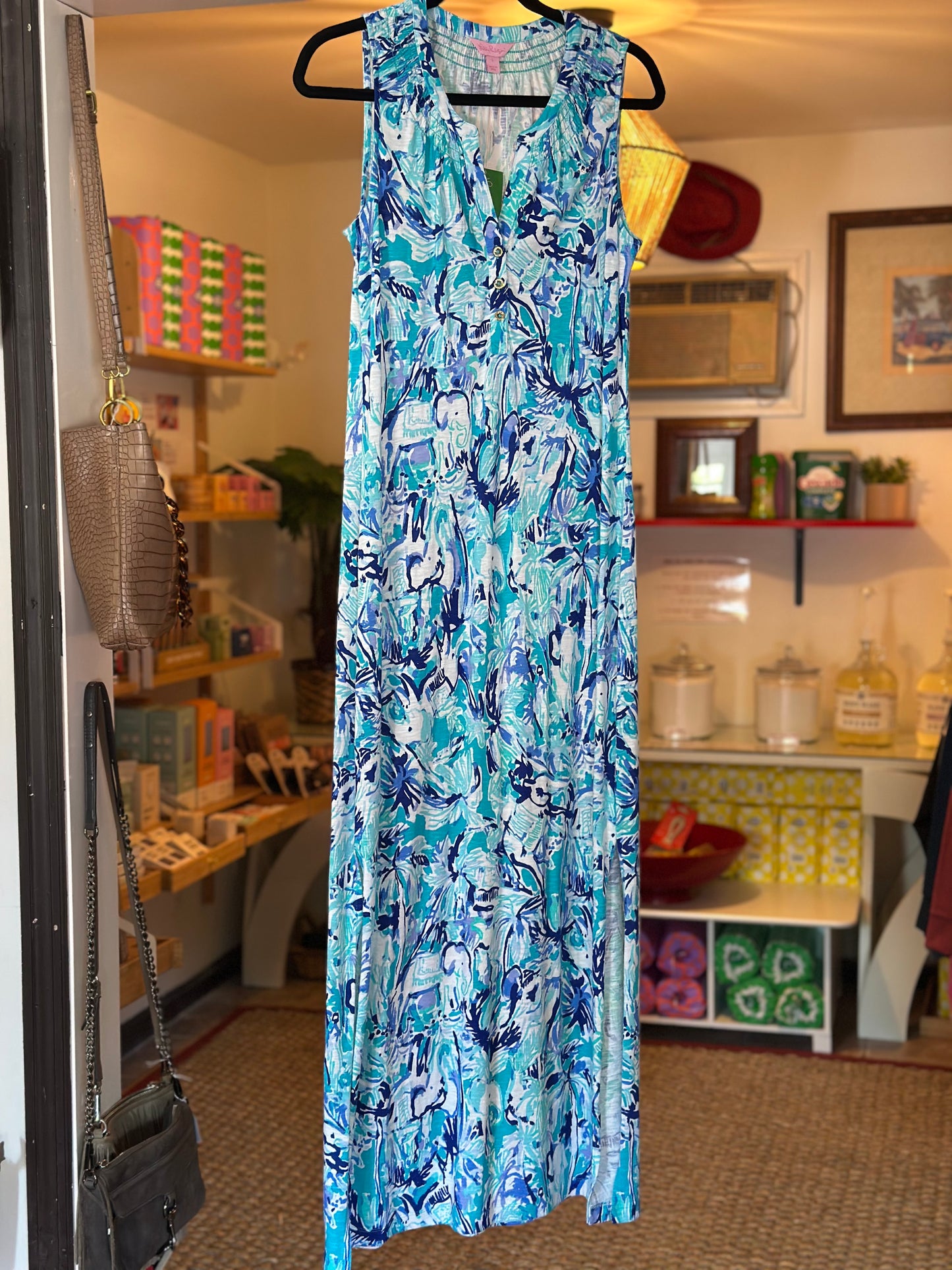 Lily Pulitzer | Tropical Turquoise Essie Maxi Dress