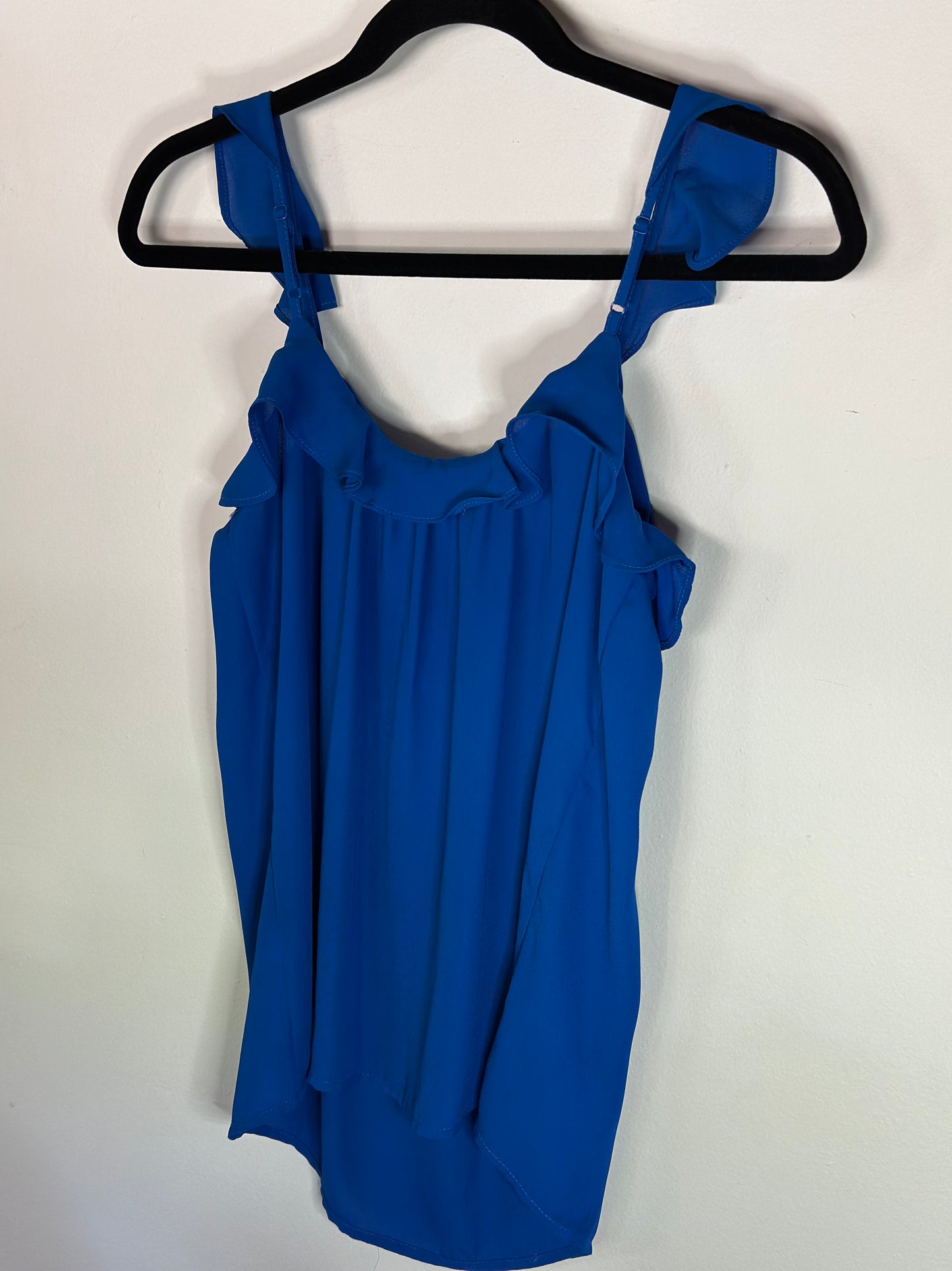 Naked Zebra | Blue Ruffle Cami
