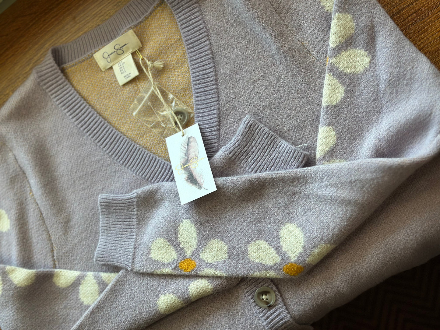 Jessica Simpson | Light Purple Daisy Cardigan