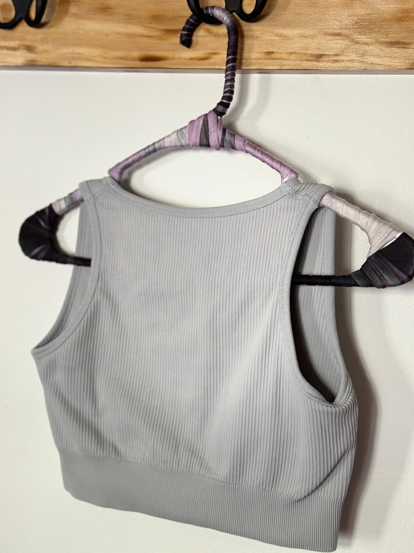 Gray Cropped Top