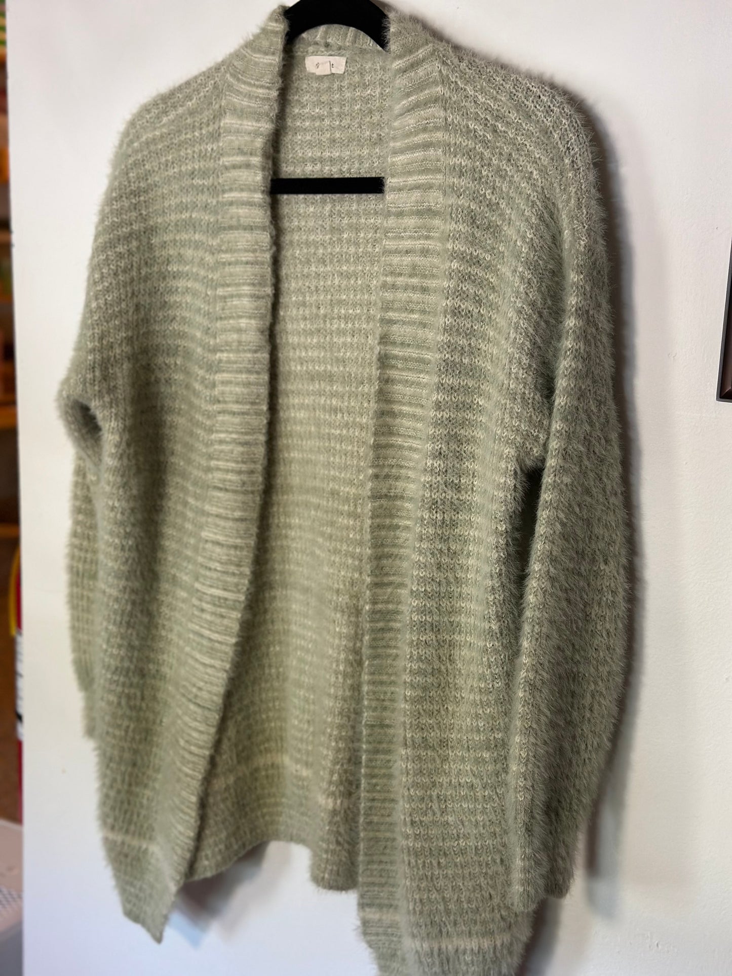 Debut | Green Fuzzy Cardigan