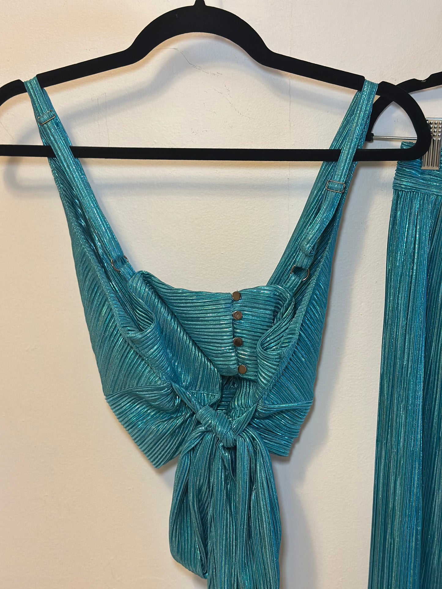 Sabina Musáyev | Shimmery Aqua Set