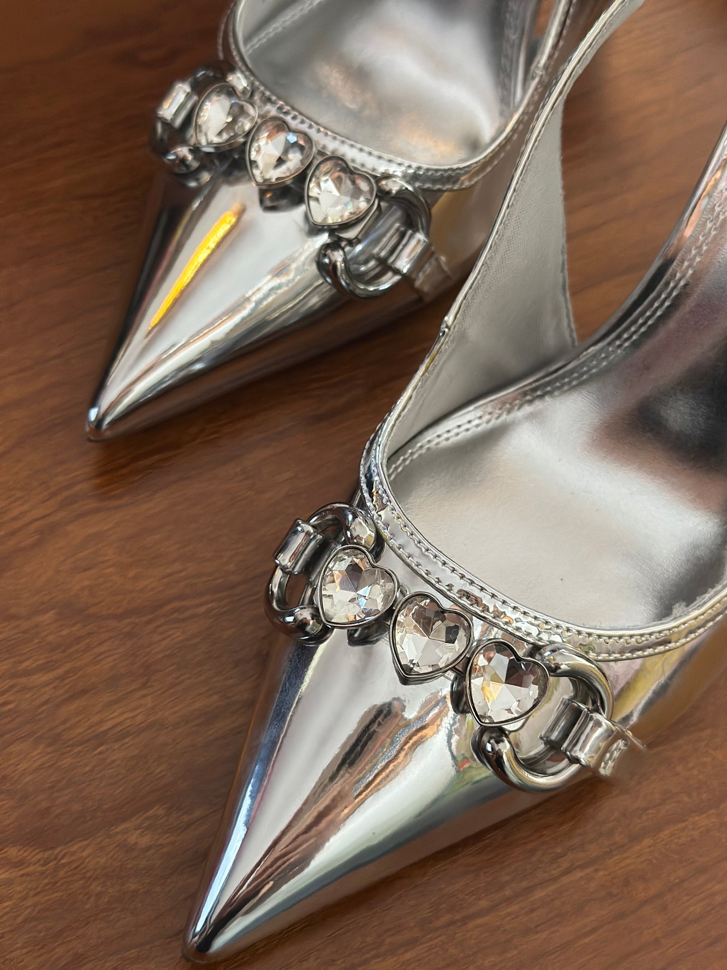 ASOS | Chrome Heels