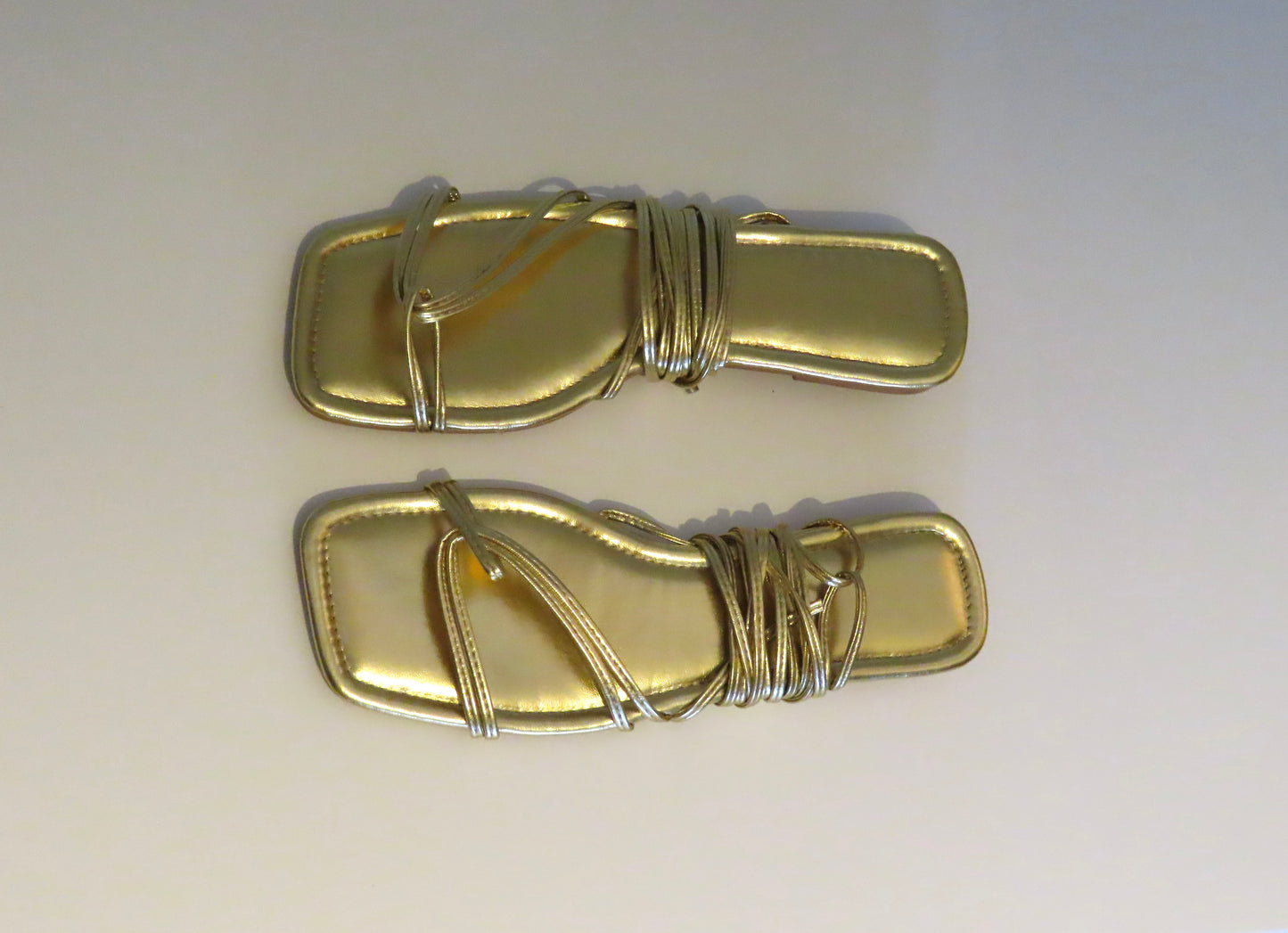 Gold Strappy Sandal