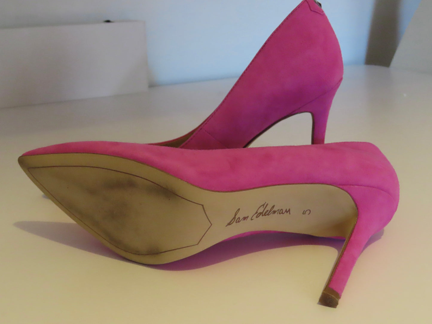 Sam Edelman | Hazel Pointed Toe Pump Hot Pink | Suede