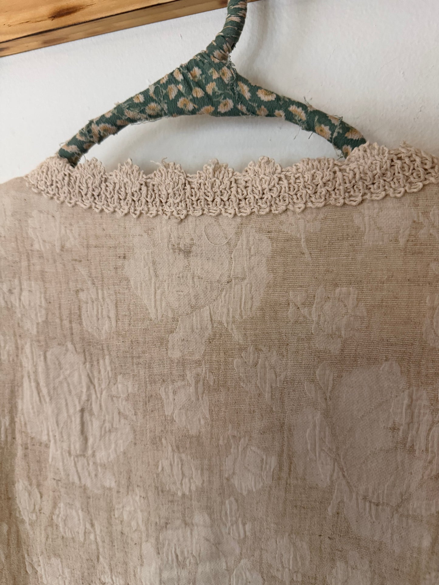 AVARA | Tan Linen Cotton Blend Jacket, L