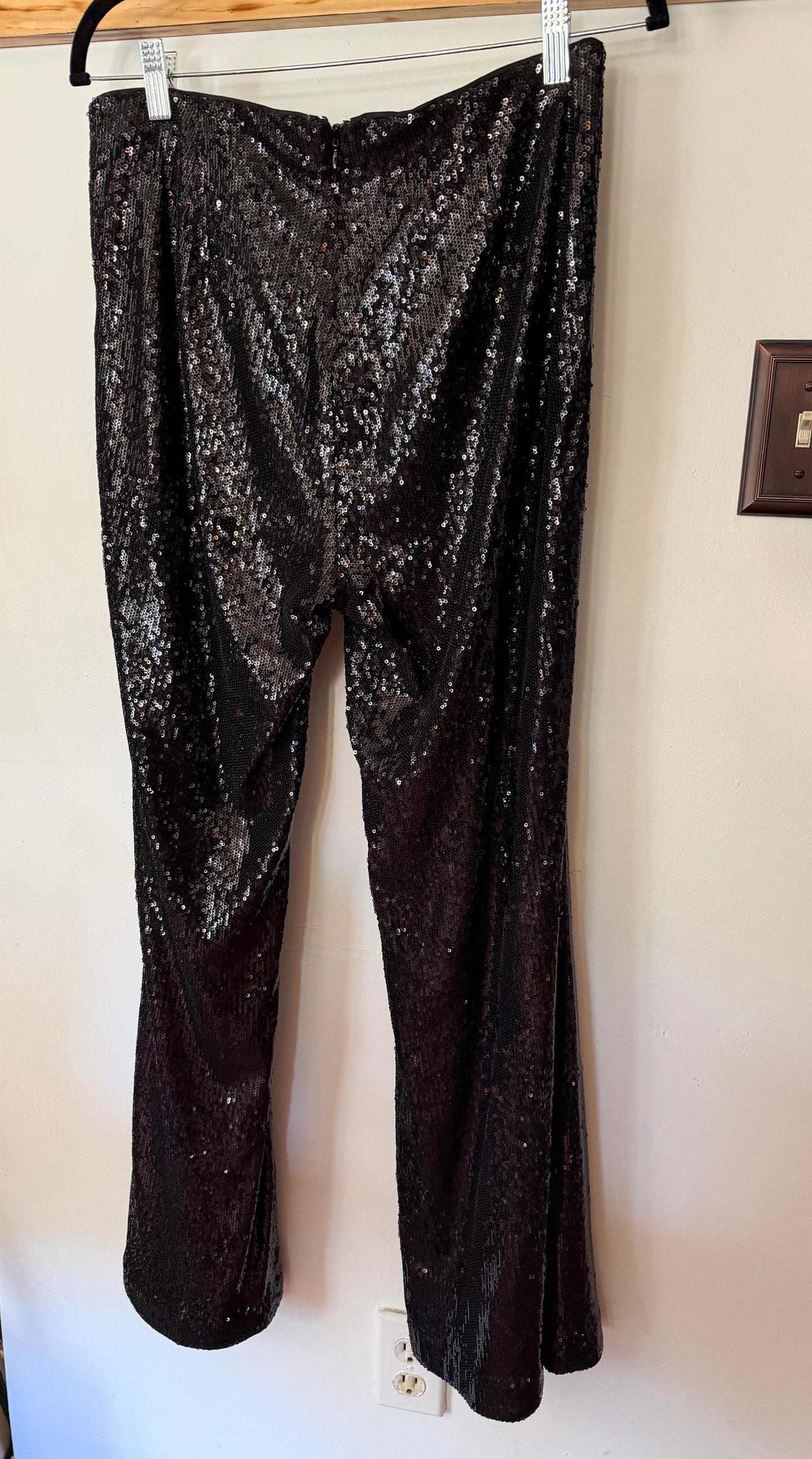 L'agence | Black Sequin Pants, 8