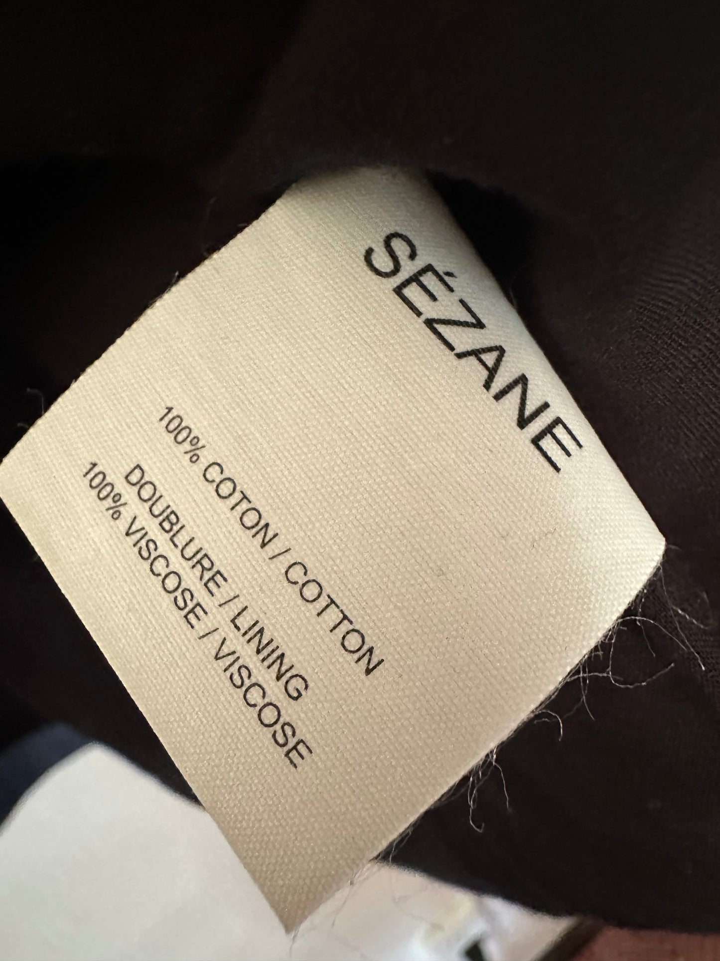 Sezane | 100% Cotton Button Skirt