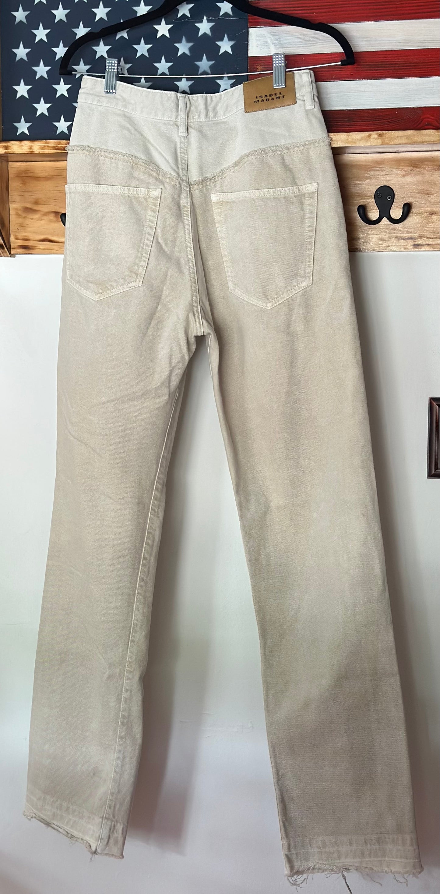 Isabel Marant | Noemie Two-Tone Denim Jeans