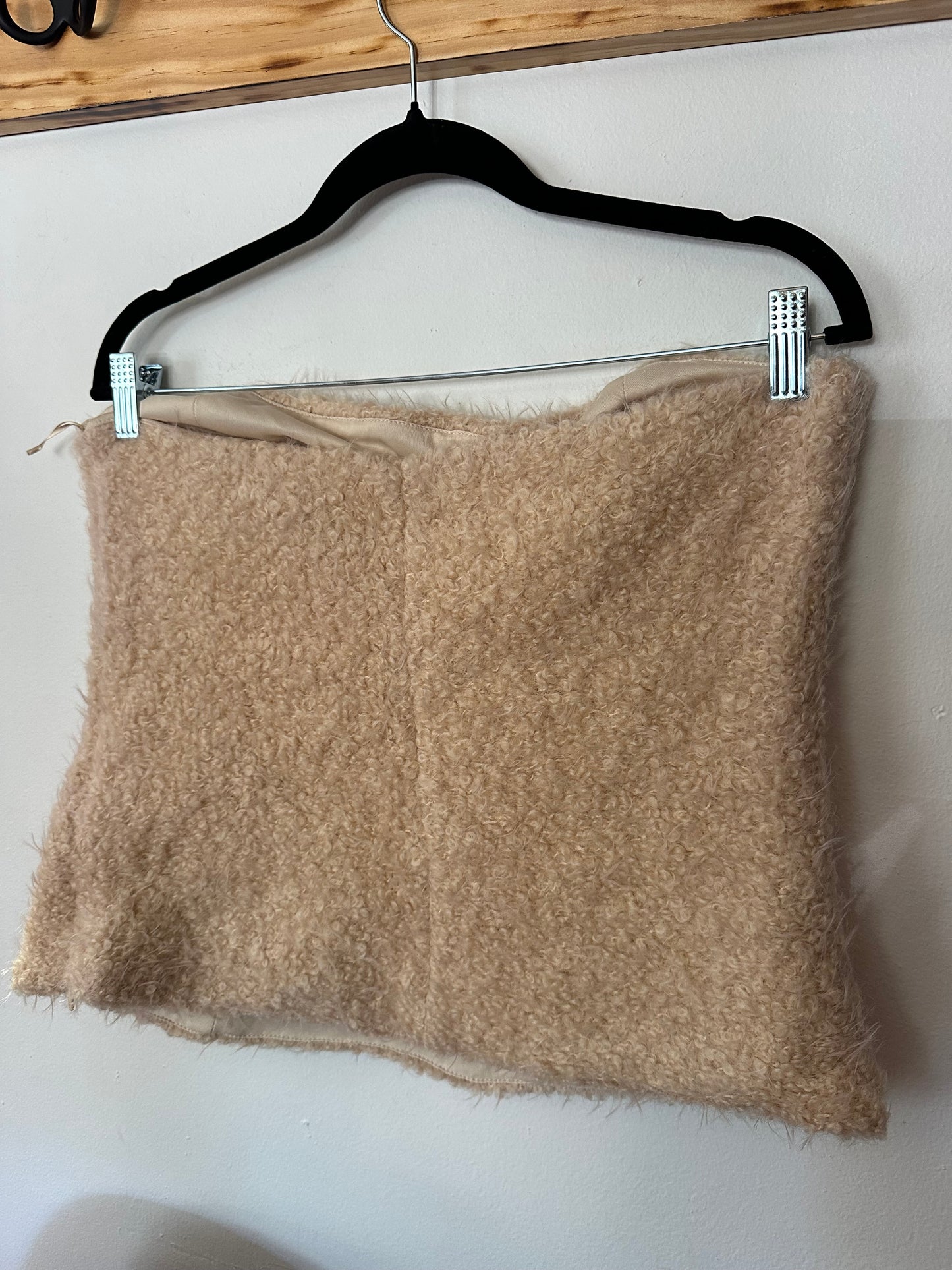 Zara | Fuzzy Strapless Corset Top, XL